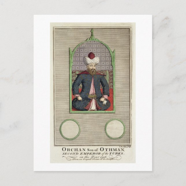 Orkhan (c.1288-c.1362) Sohn von Osman, Zweiter Kai Postkarte (Vorderseite)
