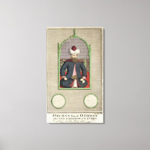Orkhan (c.1288-c.1362) Sohn von Osman, zweites Leinwanddruck