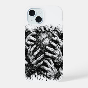 Orkney Dark Art Ink Illustration – Greifende Hände iPhone 15 Hülle