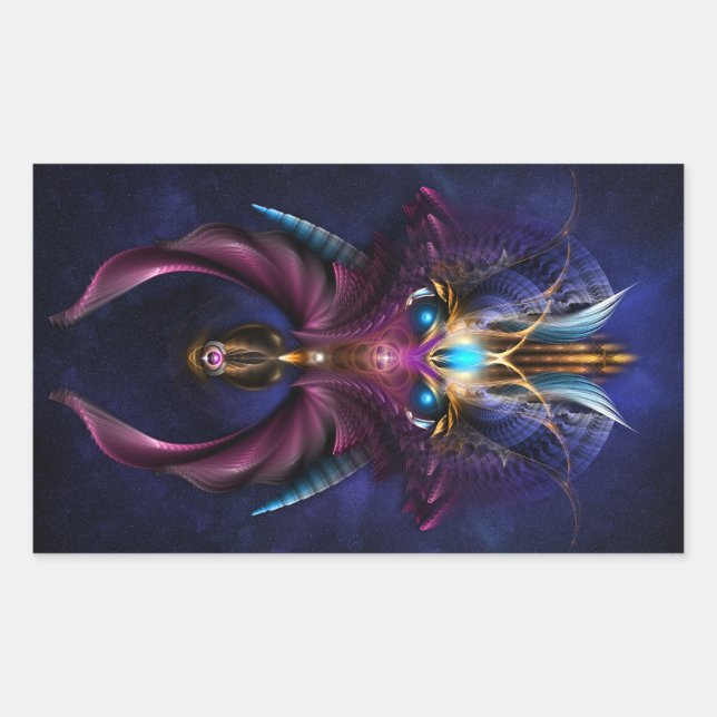 Orkolon Starfield Rechteckiger Aufkleber (Vorderseite)