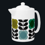 Orla Kiely Spot Blume Stem, blau grün<br><div class="desc">Ist das nicht ein fröhliches Muster? Es ist got, dass super erkennbar Orla Kiely Vibe, sicher! Stellen Sie sich diese lustigen, stilisierten Blume vor, die überall blühen. Sie sitzen genau oben auf ihrem klassischen Stem-Design, diesen hübschen schwarzen Stielen mit ihren kleinen Blattformen. Jede Blume ist farbenfroh, mit einer soliden Mitte...</div>