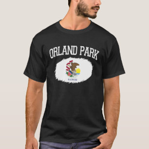 ORLAND PARK IL ILLINOIS Flag Vintag USA Sports Me T-Shirt