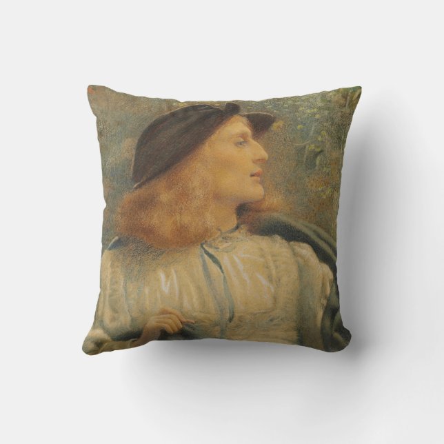 Orlando (Beautiful Young Man) (von E.R. Hughes) Kissen (Rückseite)