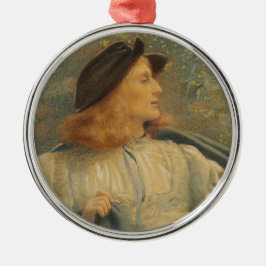 Orlando (Beautiful Young Man) (von E.R. Hughes) Ornament Aus Metall
