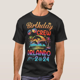 Orlando Birthday Trip Vacation 2024 Matching Group T-Shirt