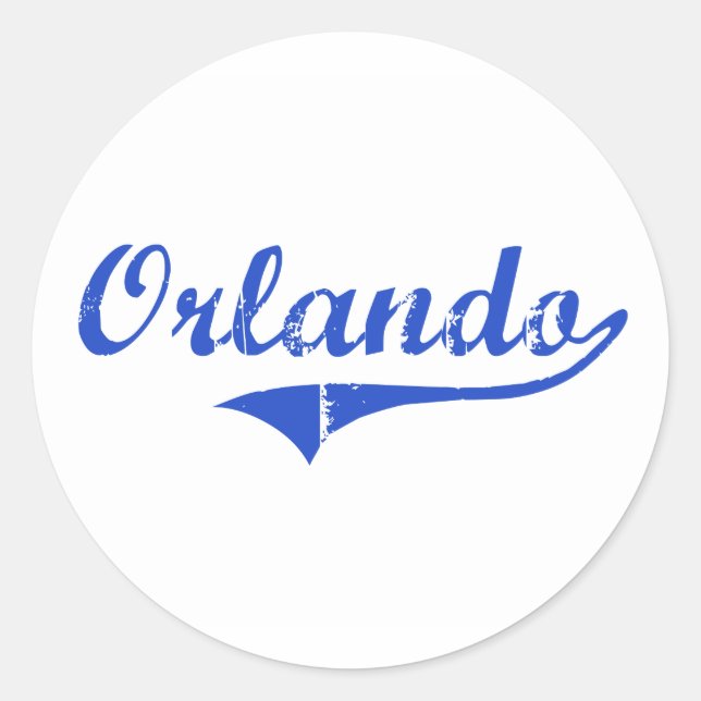 Orlando City Classic Runder Aufkleber (Vorderseite)