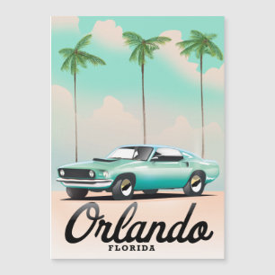 Orlando Dusk Florida Reiseplakat Magnetkarte