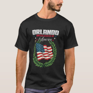 Orlando Flagge Vereinigte Staaten von Amerika T-Shirt