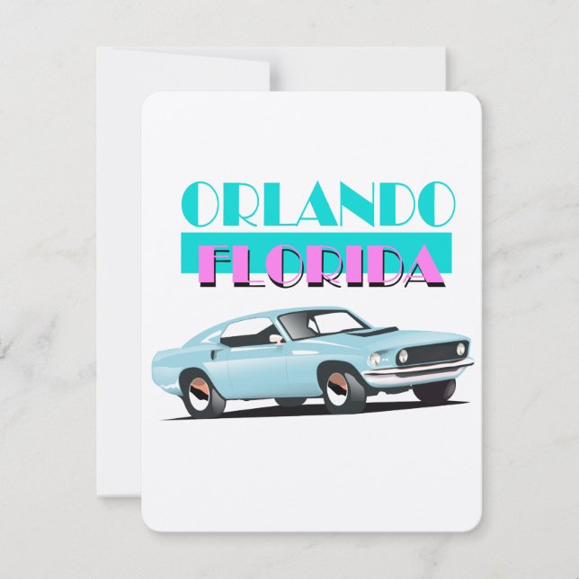 Orlando Florida 80er Jahre Poster (Vorderseite)