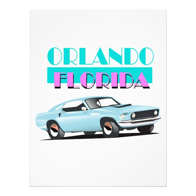 Orlando Florida 80er Poster (Vorne)