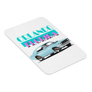 Orlando Florida 80er Poster Magnet