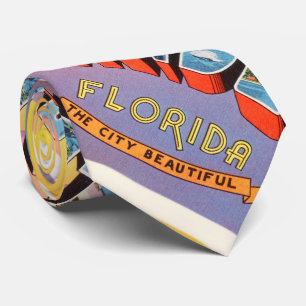 Orlando Florida alte Vintage Reise-Andenken Krawatte