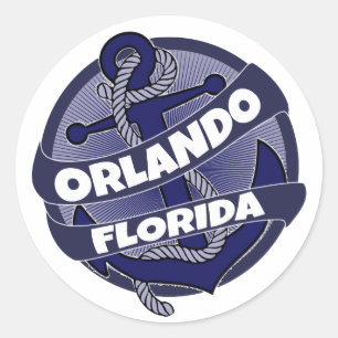 Orlando Florida Ankerkleber Runder Aufkleber