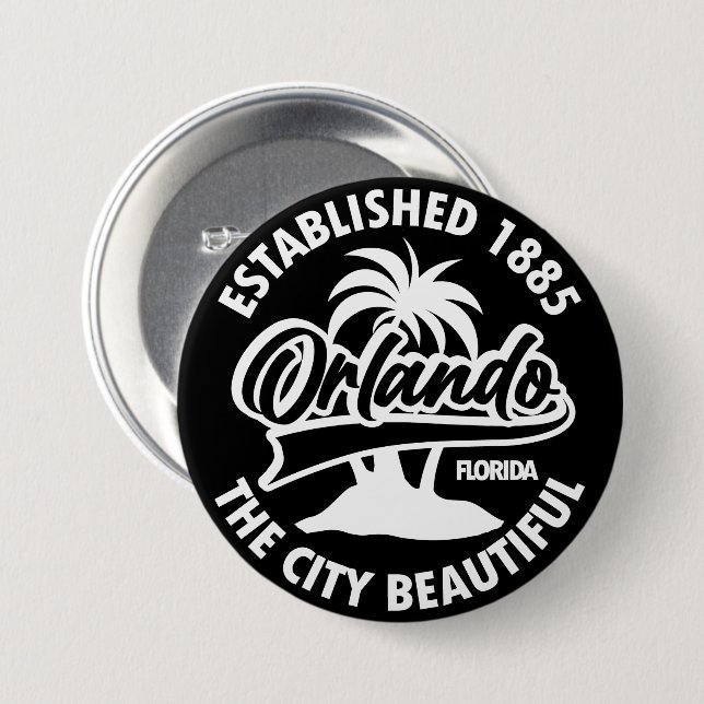 Orlando, Florida Button (Vorne & Hinten)