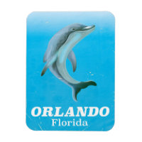 Orlando florida dolphin vintage reise poster