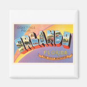 Orlando Florida FL Old Vintage Travel Souvenir Magnet