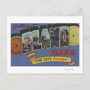 Orlando, Florida - Große Briefmarkenszenen Postkarte