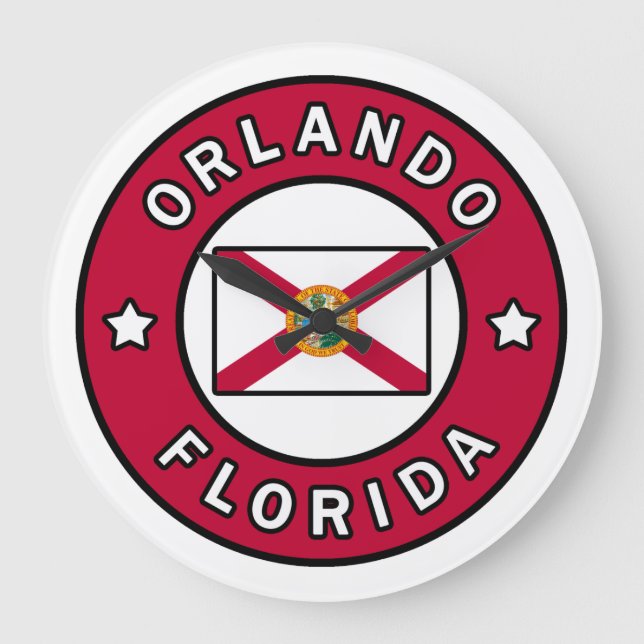 Orlando Florida Große Wanduhr (Vorderseite)