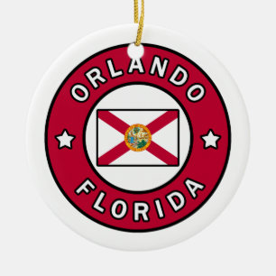Orlando Florida Keramik Ornament