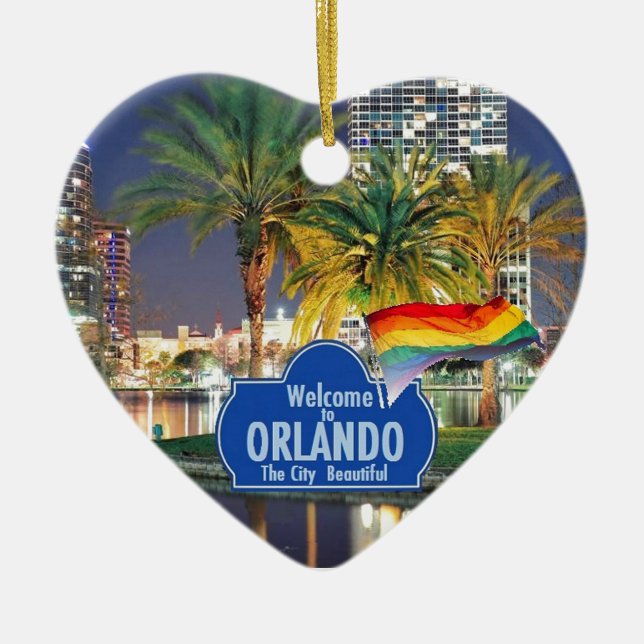 Orlando FLORIDA Keramik Ornament (Vorne)