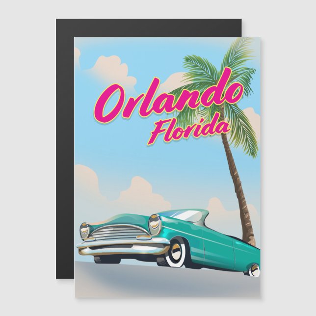 Orlando Florida Magnetkarte (Vorne/Hinten)