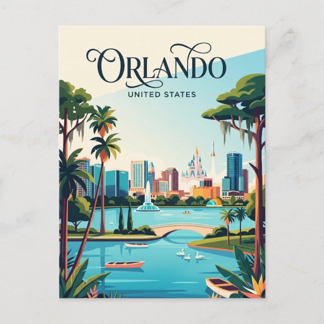Orlando Florida Postkarte (Vorderseite)