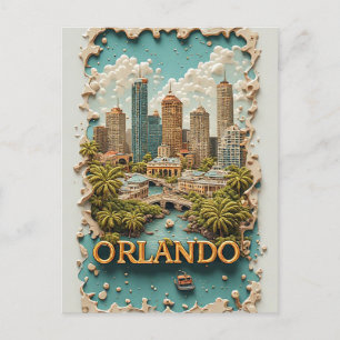 Orlando Florida Reiseabenteuer Postkarte