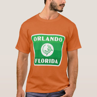 Orlando Florida Retro Gator Abzeichen Green T-Shirt