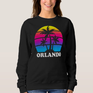 Orlando Florida Retro Palme Tree Sonnenuntergang s Sweatshirt