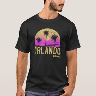 Orlando Florida Retro Vintag Sunset T-Shirt