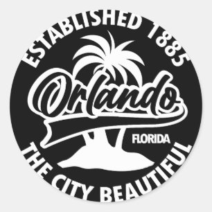 Orlando, Florida Runder Aufkleber