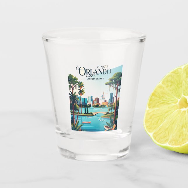 Orlando Florida Schnapsglas (Vorderseite)