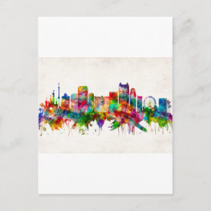 Orlando Florida Skyline Feiertagspostkarte