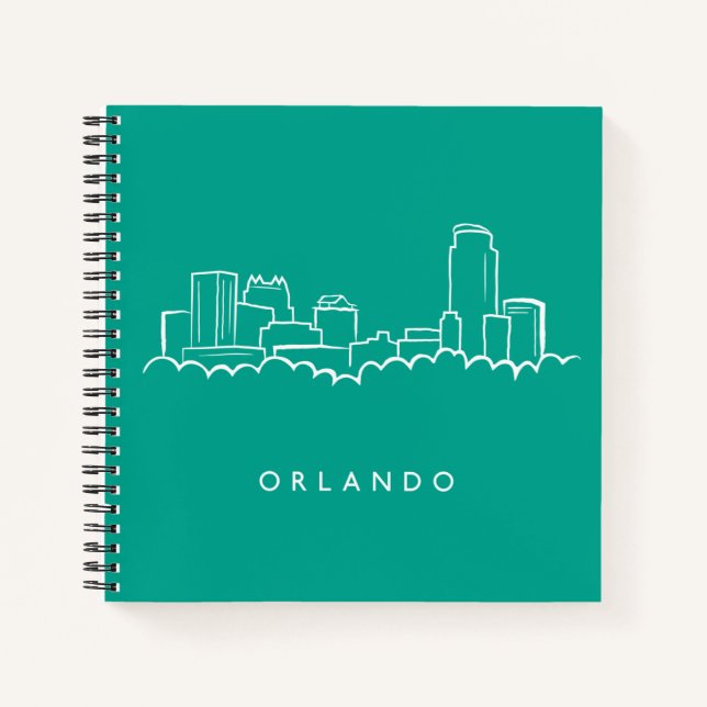 Orlando Florida Skyline Notizbuch (Vorderseite)
