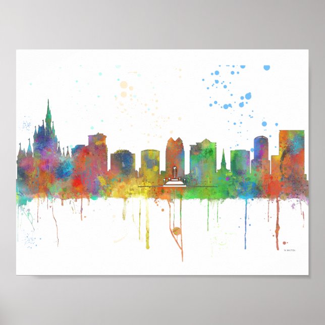 ORLANDO, FLORIDA SKYLINE POSTER (Vorne)