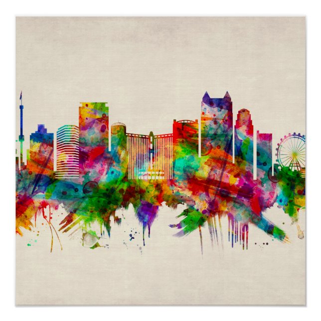 Orlando Florida Skyline Poster (Vorderseite)