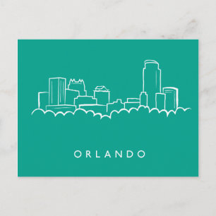 Orlando Florida Skyline Postkarte