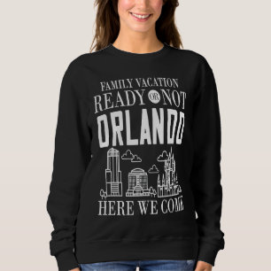 Orlando Florida Stadt Trip Skyline Karte Reise 1 Sweatshirt