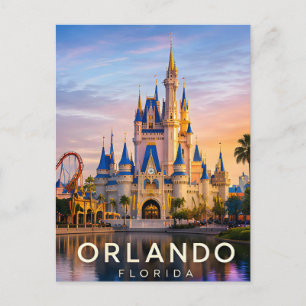 Orlando Florida Themenpark Reiseziel Postkarte