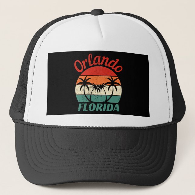 Orlando Florida Truckerkappe (Vorderseite)