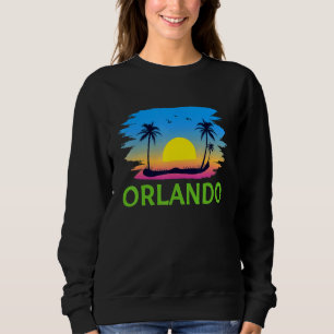 Orlando Florida Vacation Beach Tropical Family Gro Sweatshirt