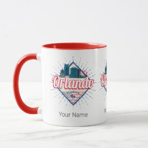 Orlando Florida Vereinigte Staaten Skyline Vintage Tasse