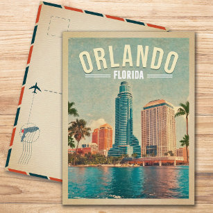 Orlando Florida Vintag High Gebäude Palm 1960s Postkarte