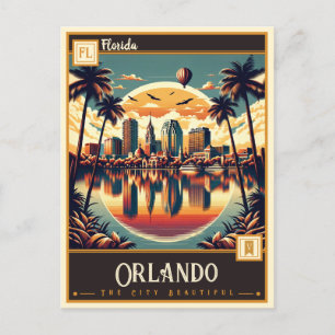 Orlando, Florida Vintage Postkarte