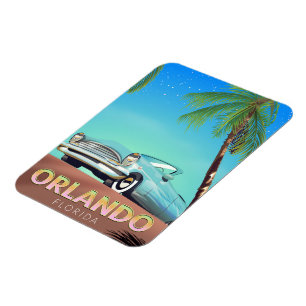 Orlando Florida Vintage Reiseplakat Magnet