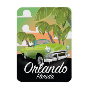 Orlando Florida Vintage-Reiseplakat Magnet
