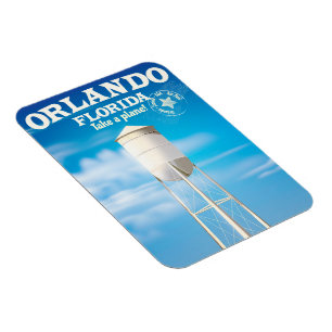 Orlando, Florida Water Tower Reiseausdruck. Magnet
