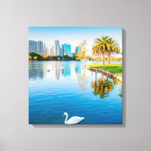 Orlando Florida Wrapped Canvas Art 16,80 X 17,50" Leinwanddruck