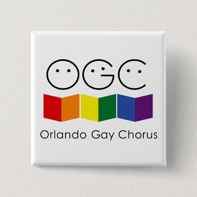 Orlando Gay Chorus Square Button (Vorderseite)
