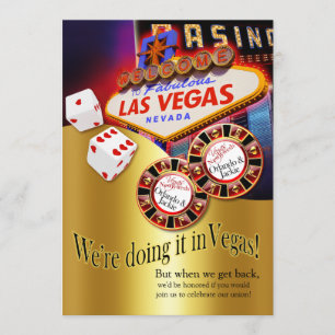 Orlando & Jackie Las Vegas Empfang Einladung